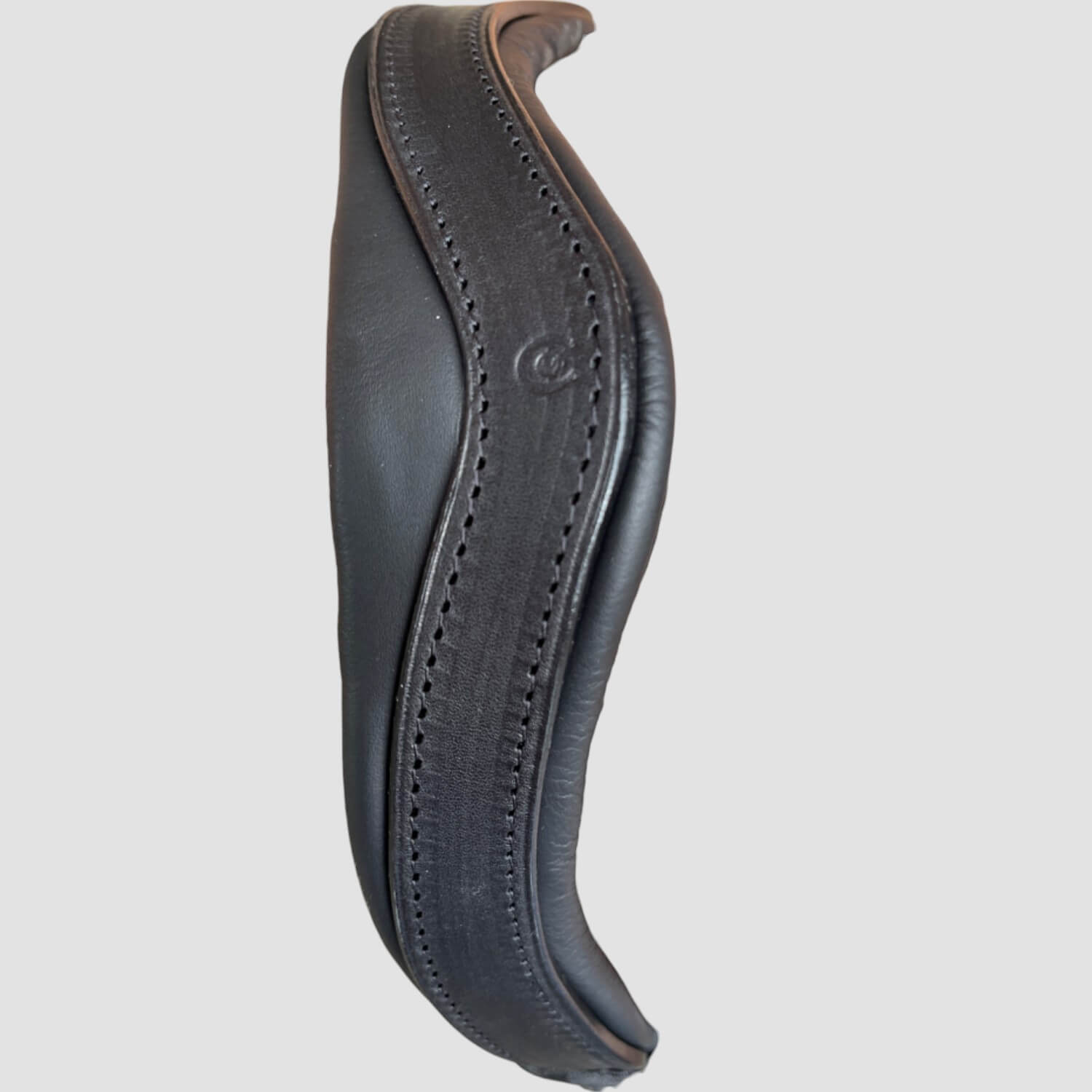 Otto Schumacher Trensenzaum Elegant schwarz Reithalfter mit shiny snake grey und Zierkeder fineline black