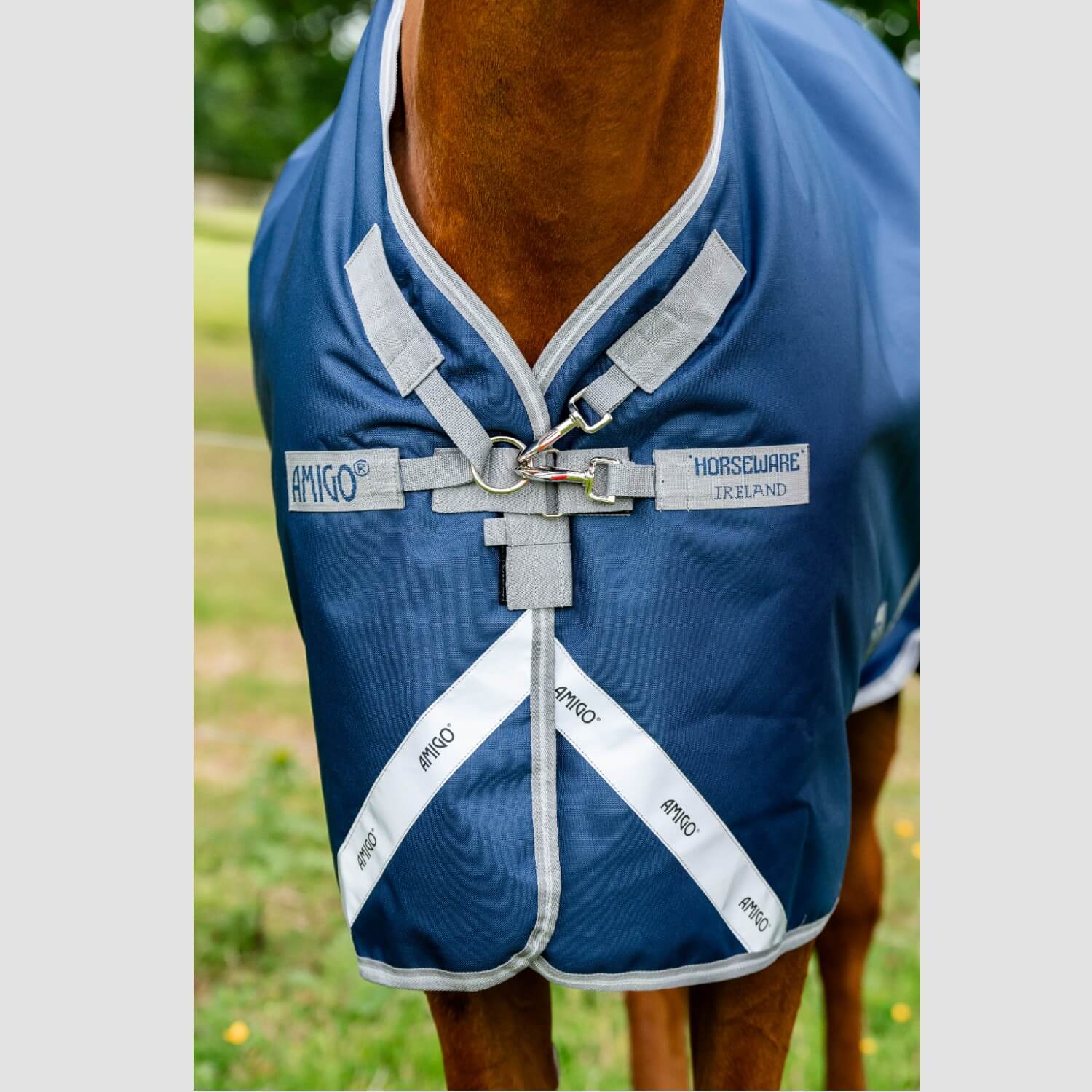 Horseware Amigo 1200D Turnout 0g Navy/Titanium/Grey & Silver