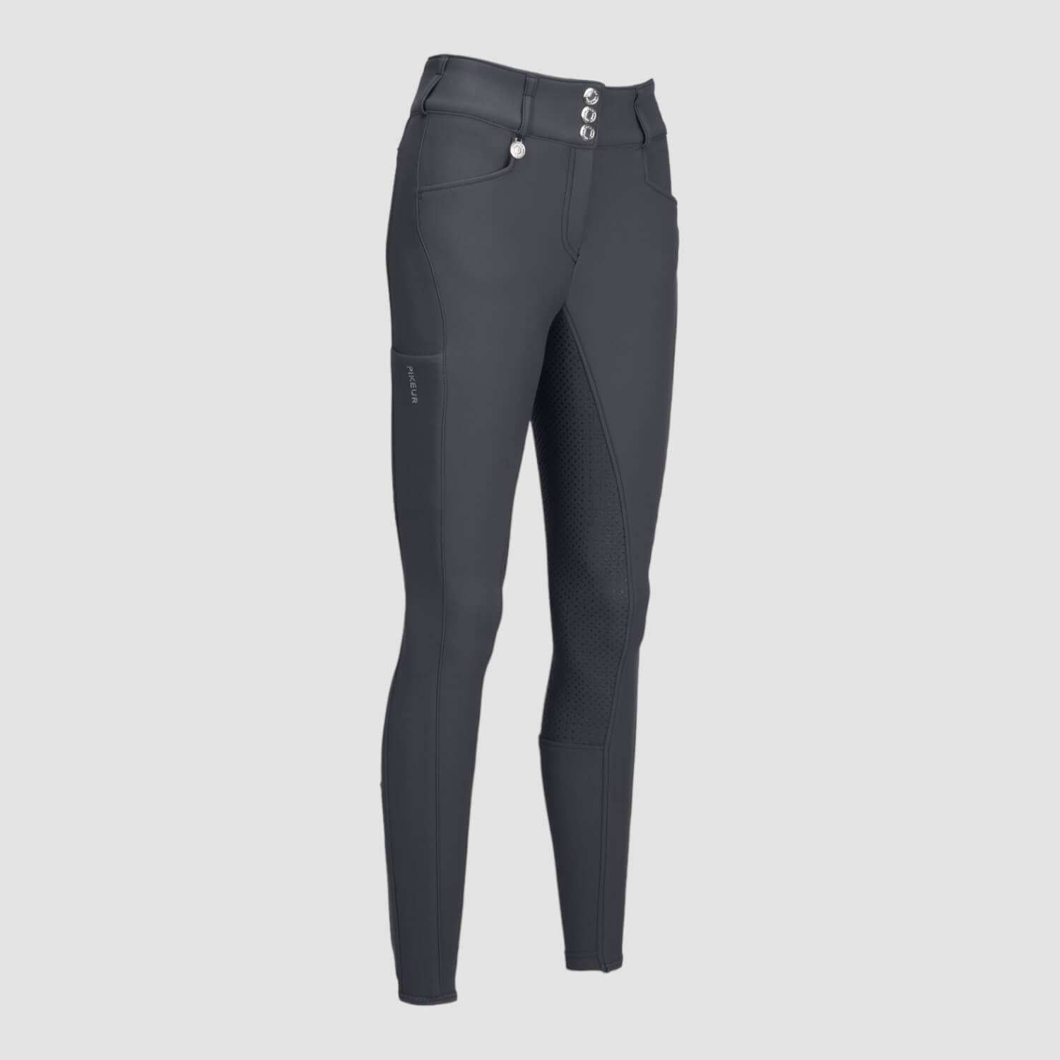 Pikeur New Candela Softshell Winterreithose Fullgrip Dark Shadow