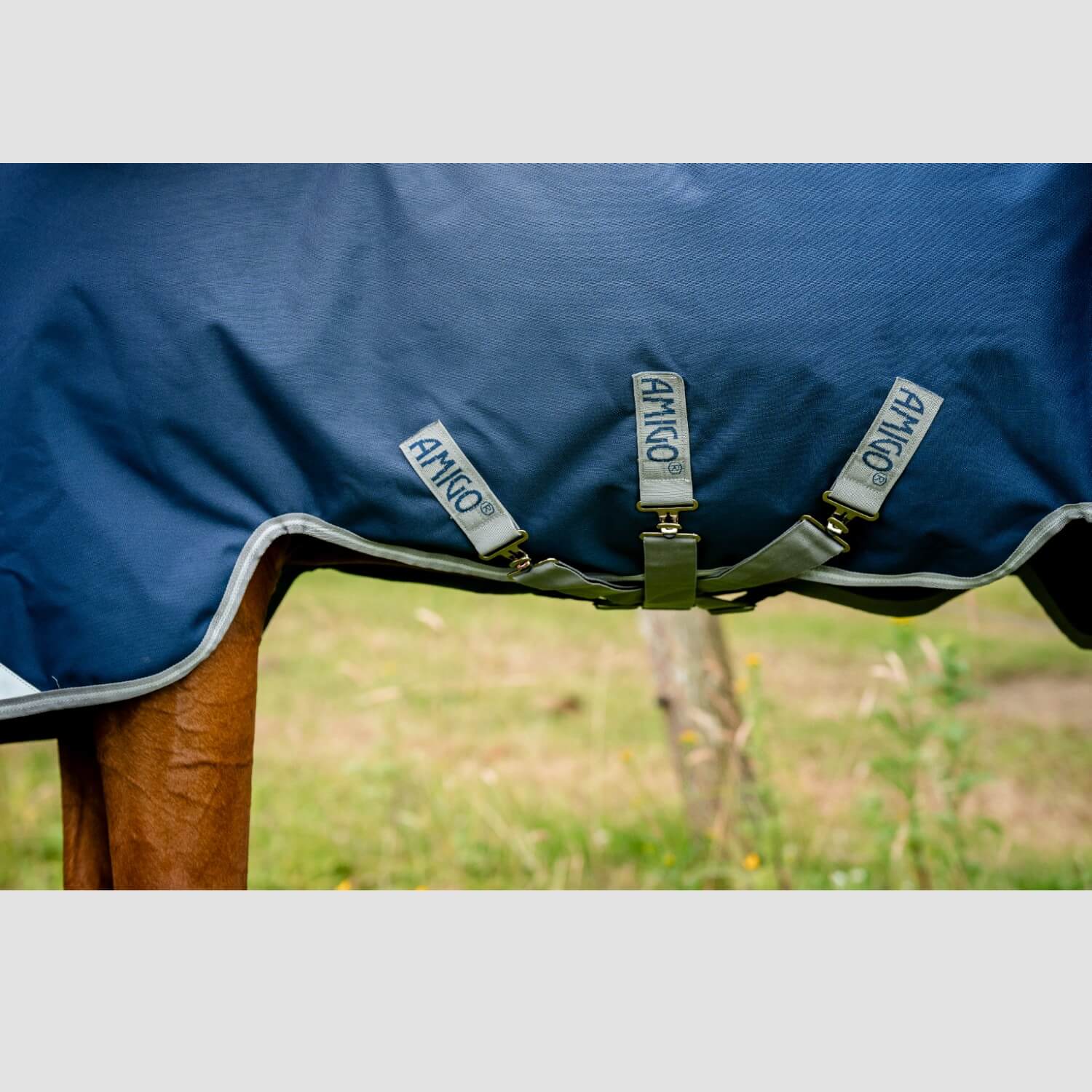 Horseware Amigo 1200D Turnout 0g Navy/Titanium/Grey & Silver