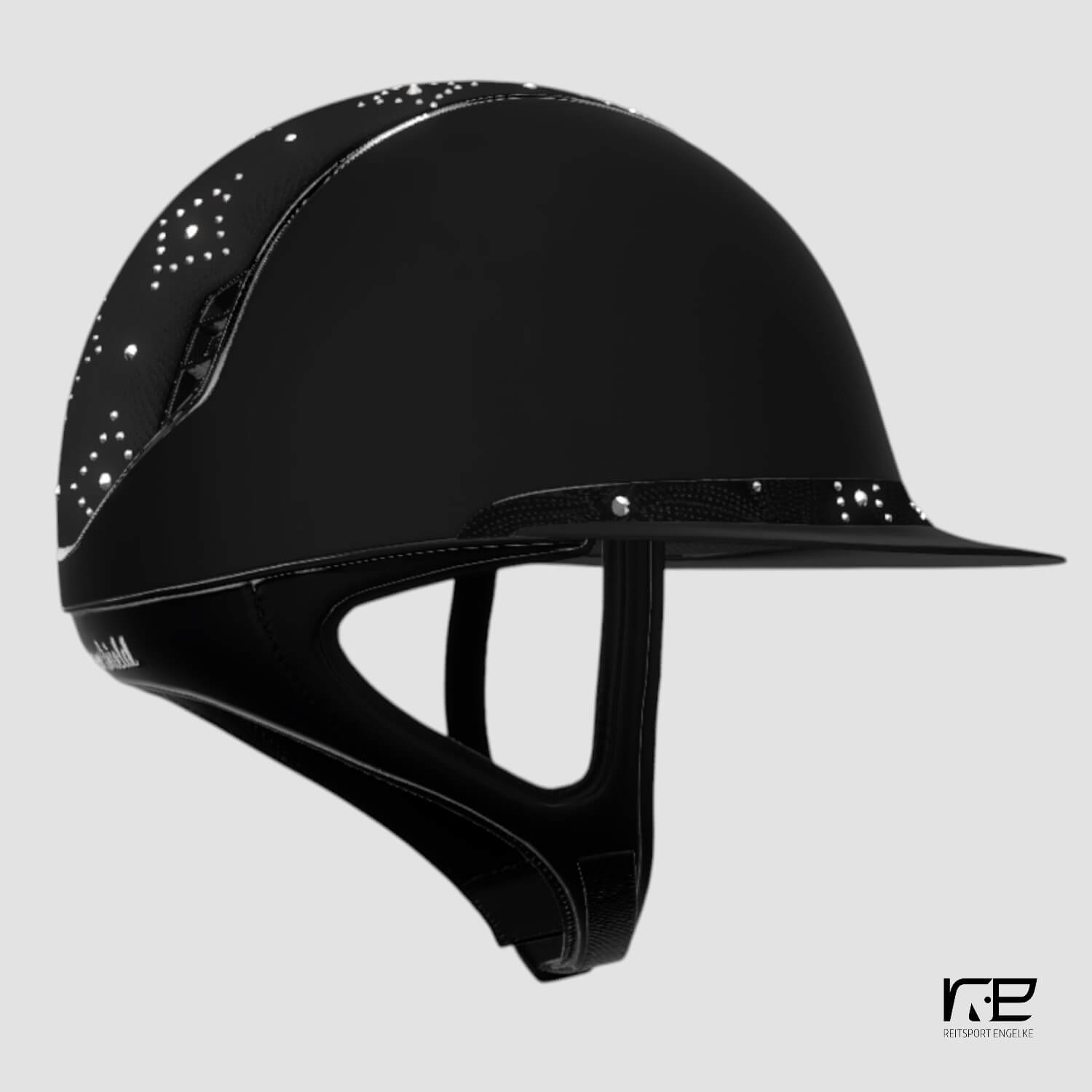 Samshield Reithelm MissShield Shadowmatt V2  black matt black Top + FB celestial crystal