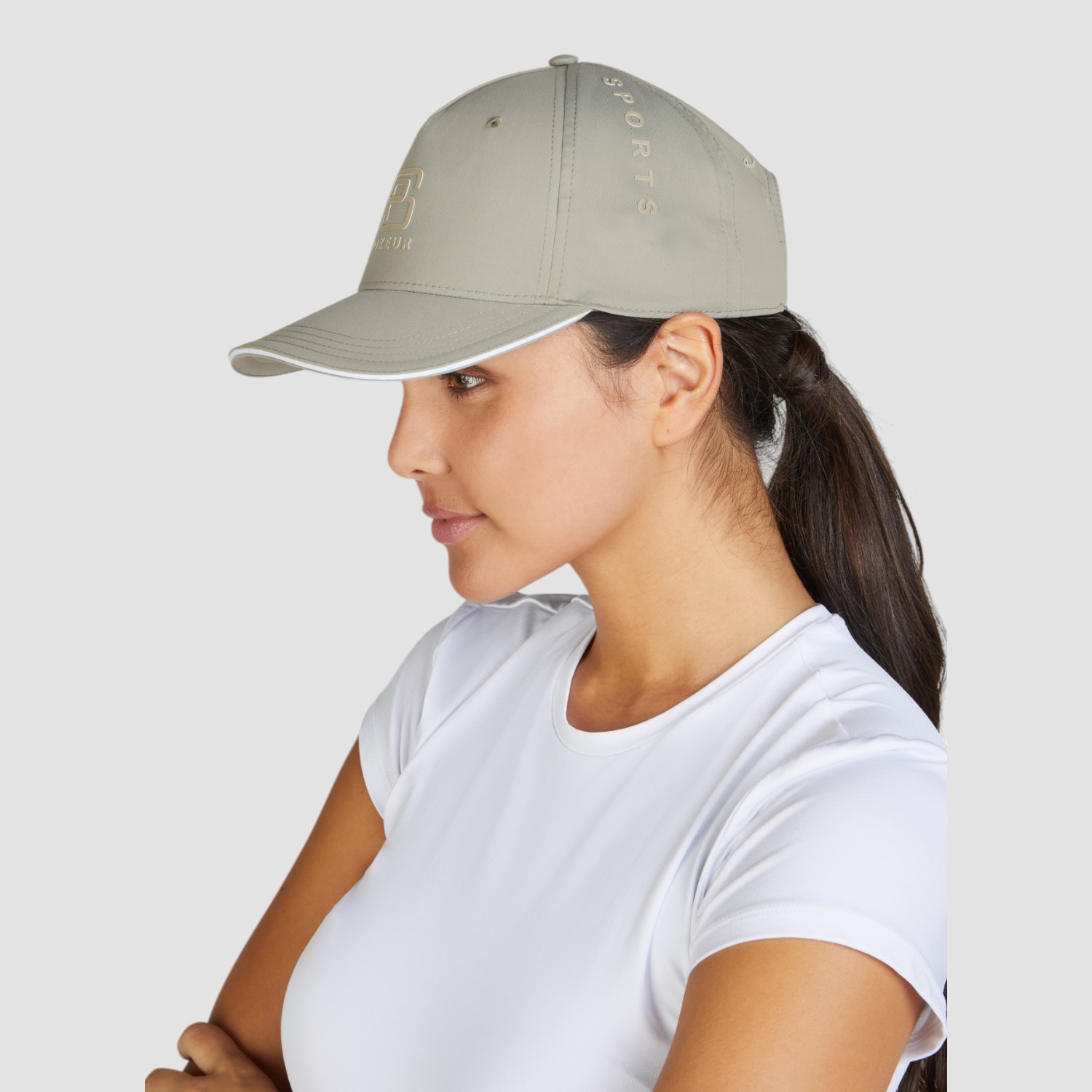 Pikeur Cap 3D Print 7832 Sports Light Moos