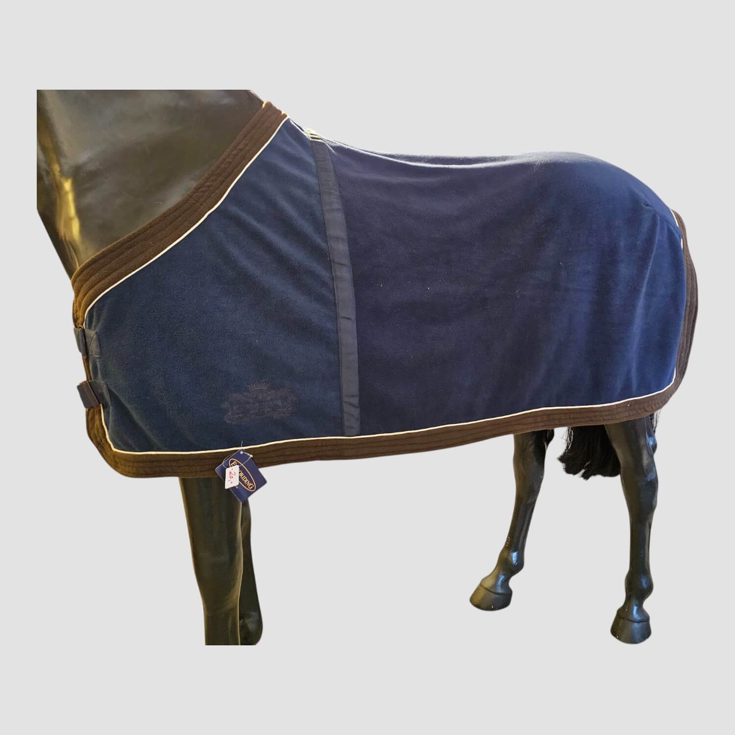 Euroriding Abschwitzdecke Cooler Navy/Brown