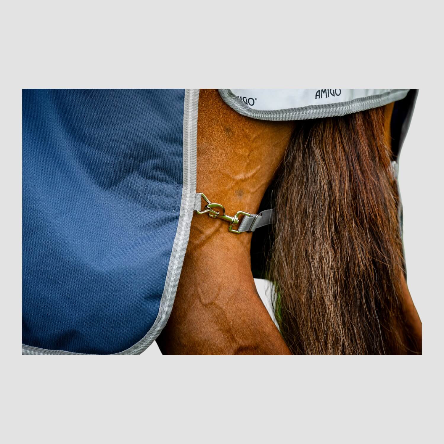 Horseware Amigo 1200D Turnout 0g Navy/Titanium/Grey & Silver