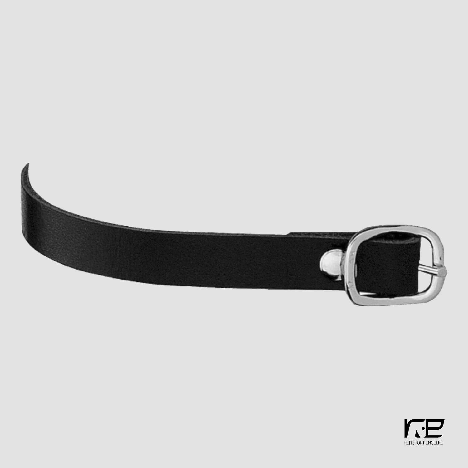 Sprenger Sporenriemen Leder Black-Silver