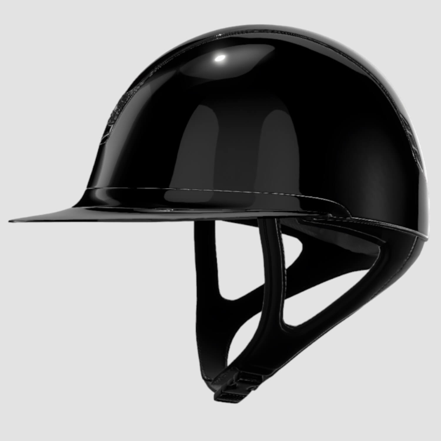 Samshield Reithelm MissShield Glossy V2  black glossy black chrome black Blazon Ultra Fine Rock black