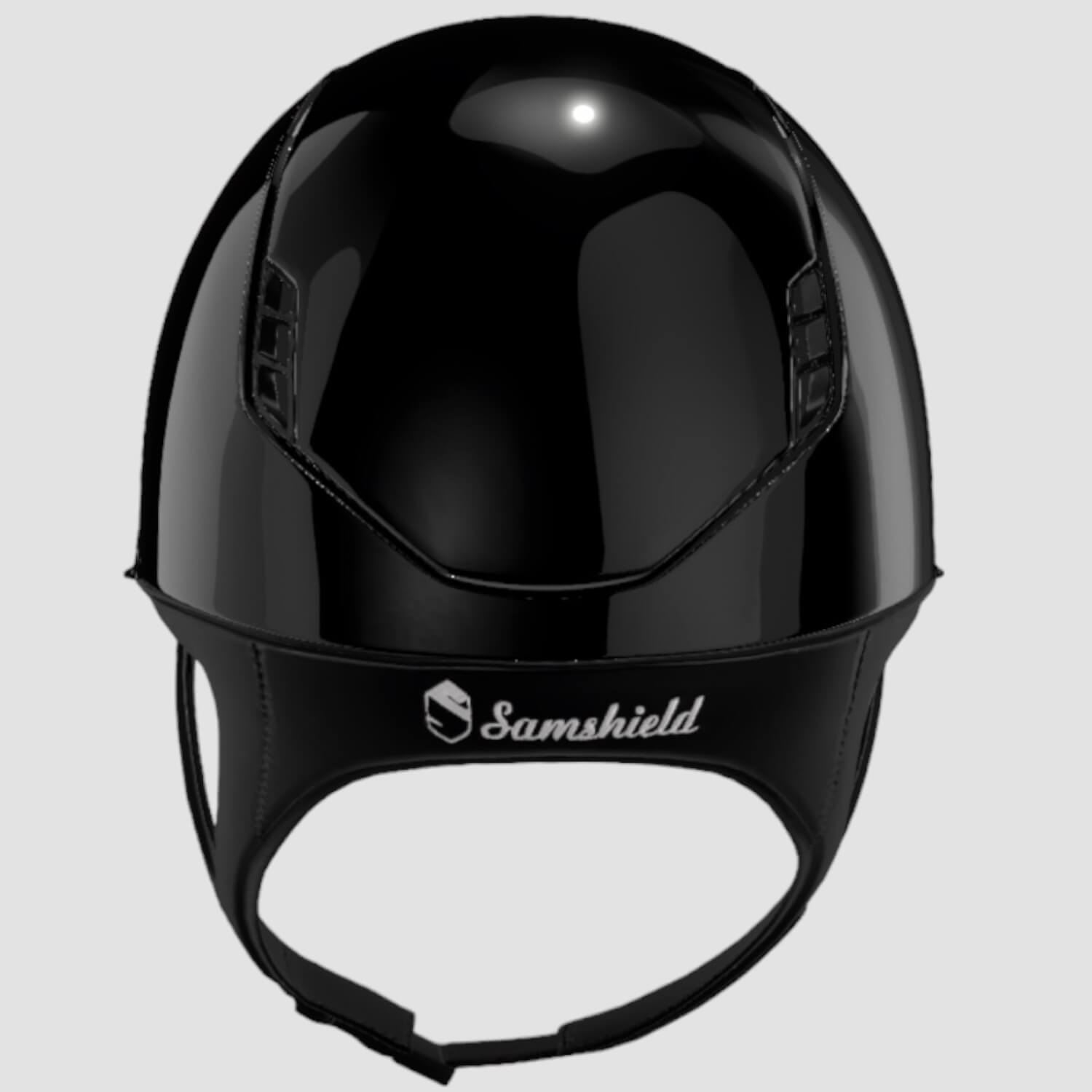 Samshield Reithelm MissShield Glossy V2  black glossy black chrome black Blazon Ultra Fine Rock black